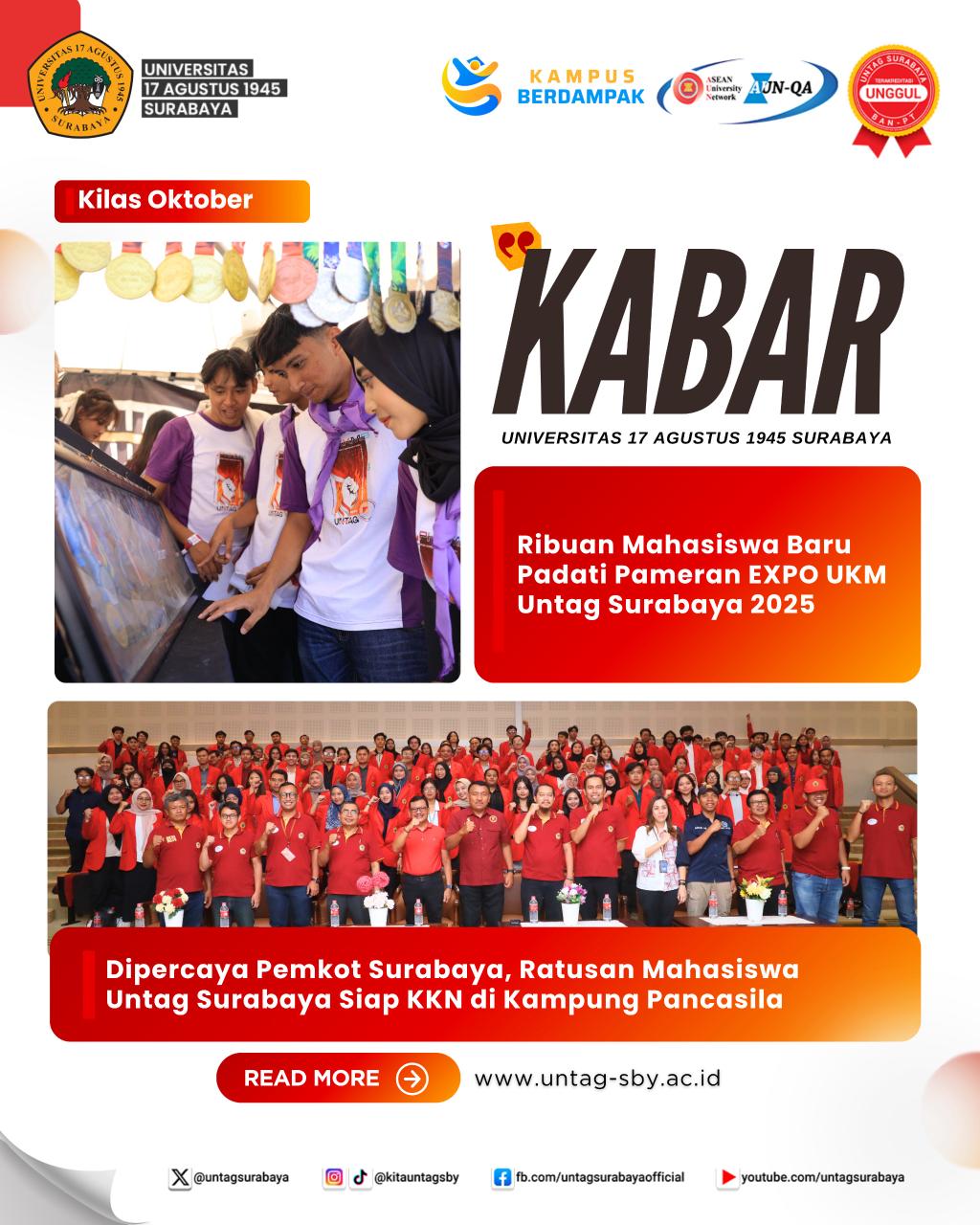 Untag Surabaya Siap KKN di Kampung Pancasila