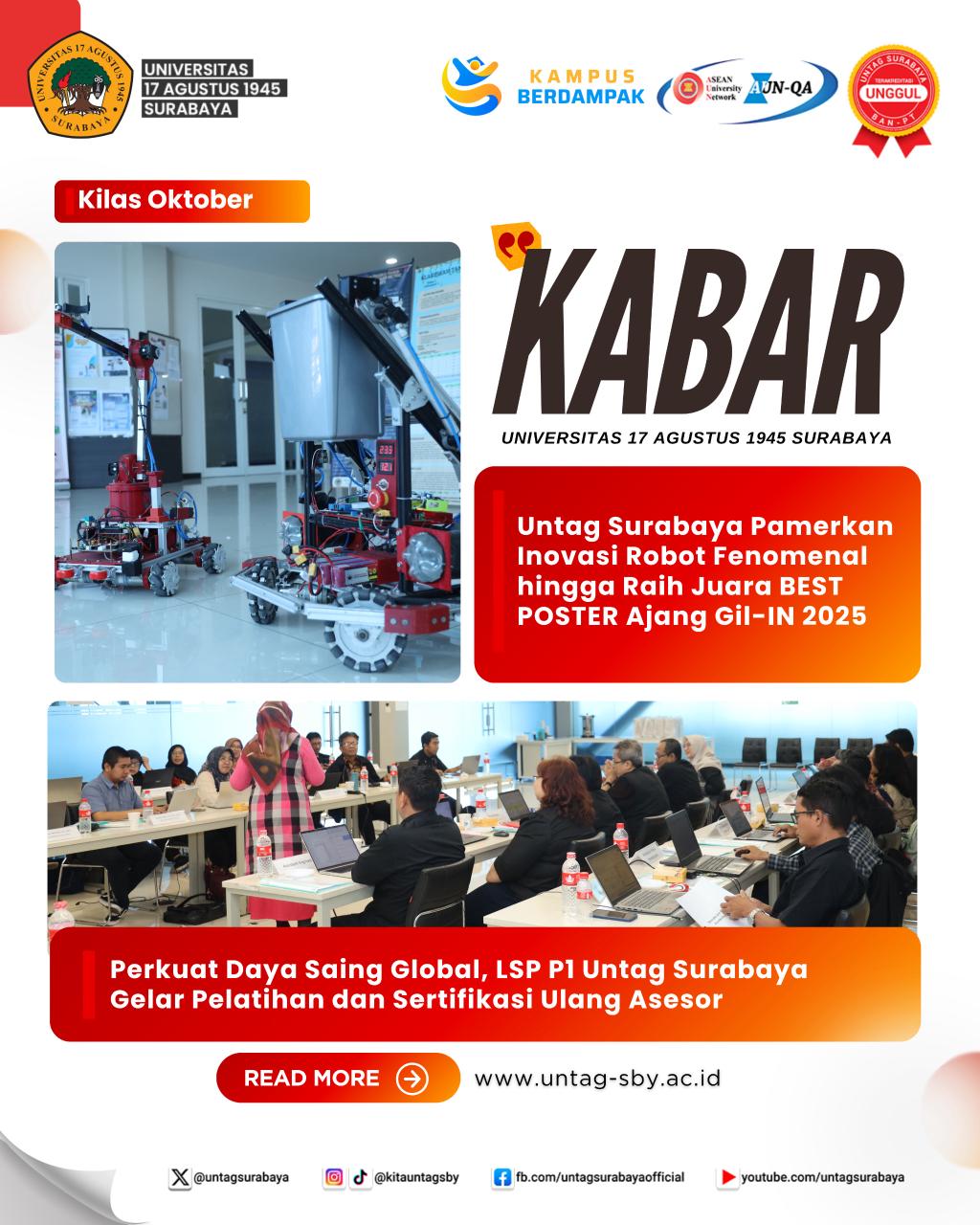 Untag Surabaya Pamerkan Inovasi Robot