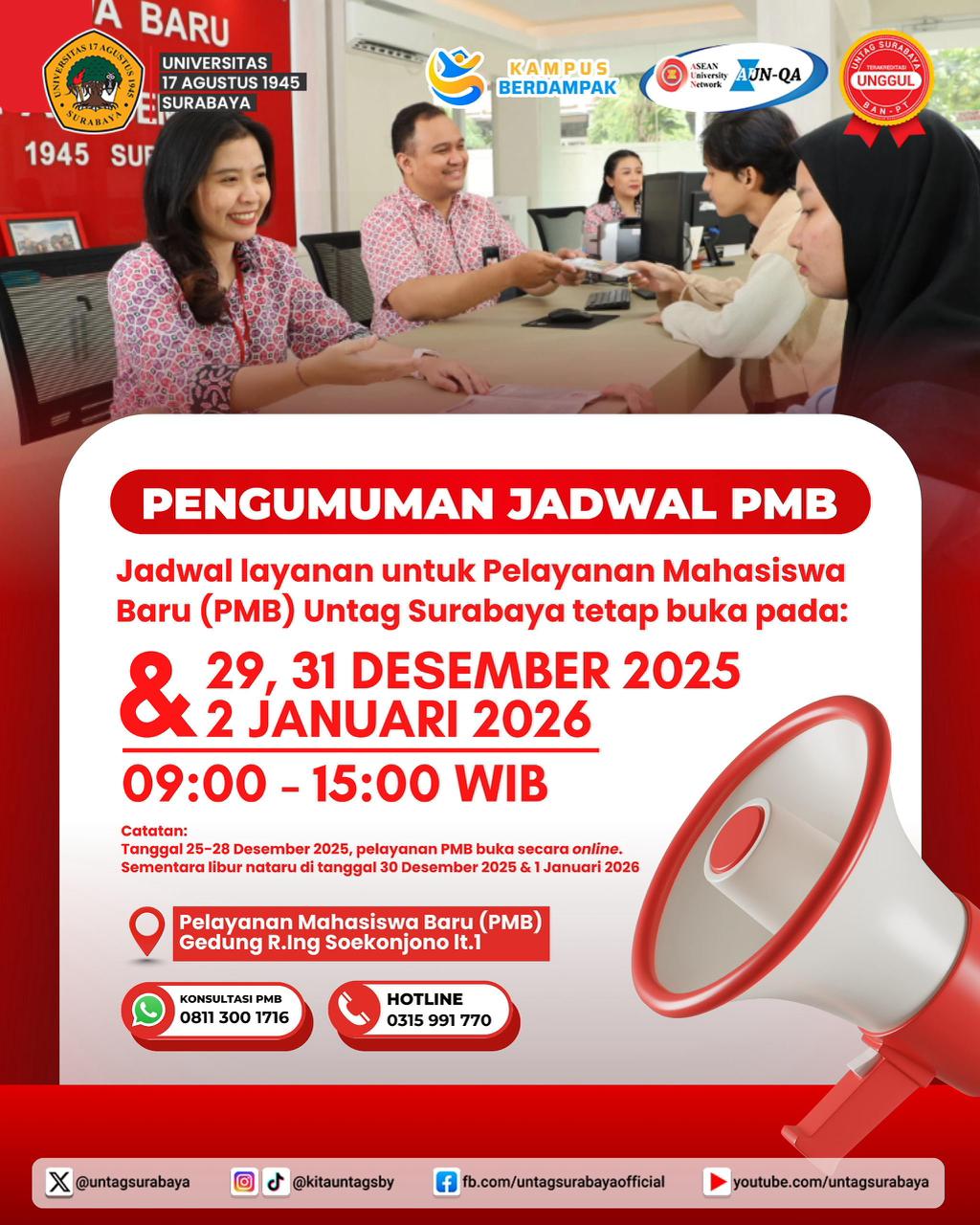 Pengumuman Jadwal PMB