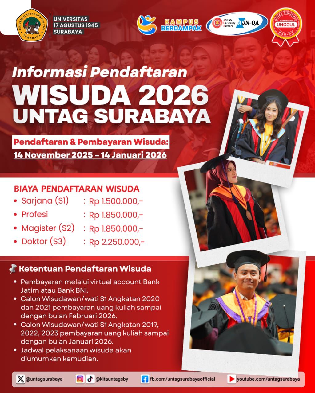 Informasi Pendaftaran Wisuda 2026