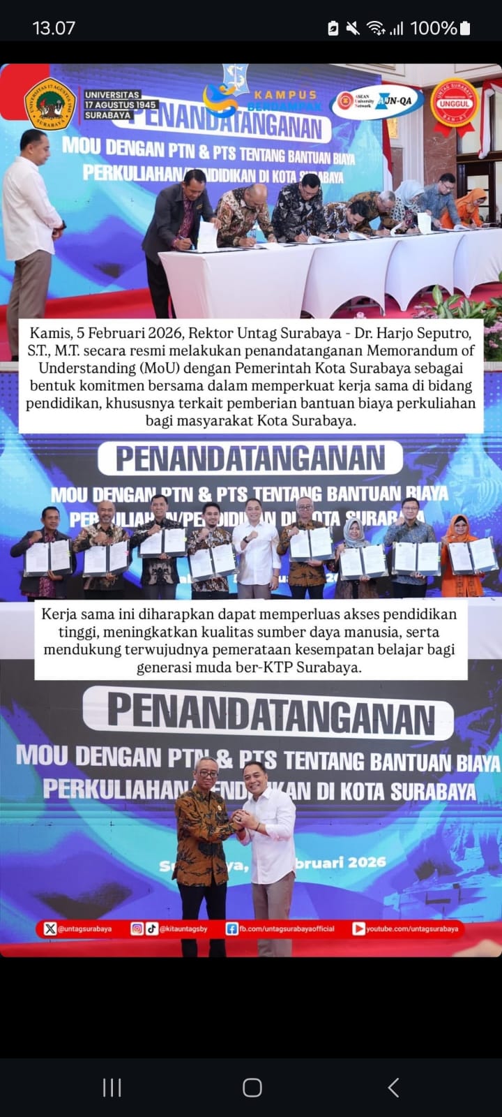 Penandatanganan Mou
