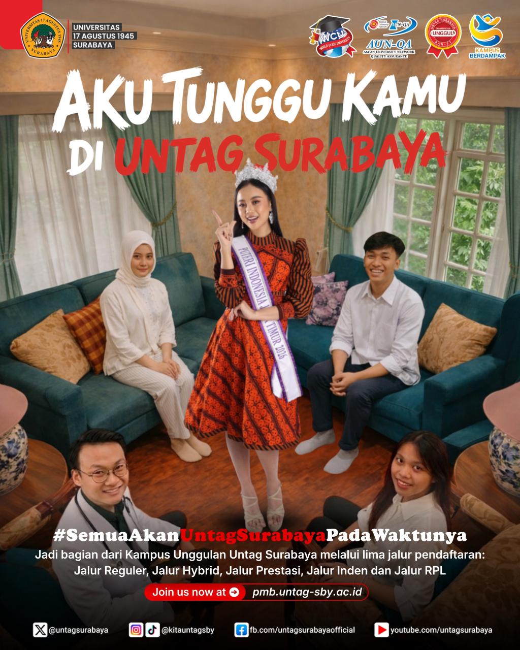 Aku tunggu kamu di UNTAG Surabaya