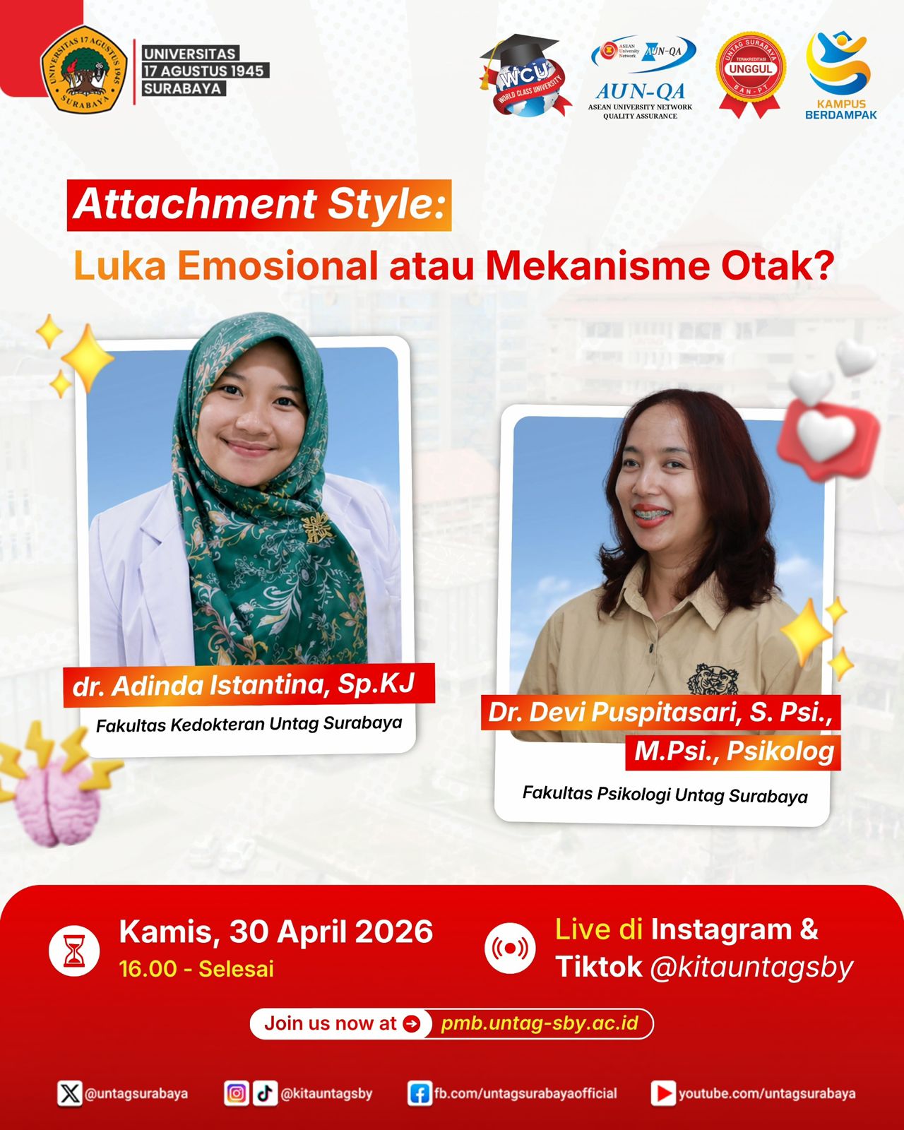 Attachment style sering dibahas dalam konteks hubungan, tetapi sebenarnya konsep ini juga berkaitan dengan perkembangan emosi, pola keterikatan, dan r