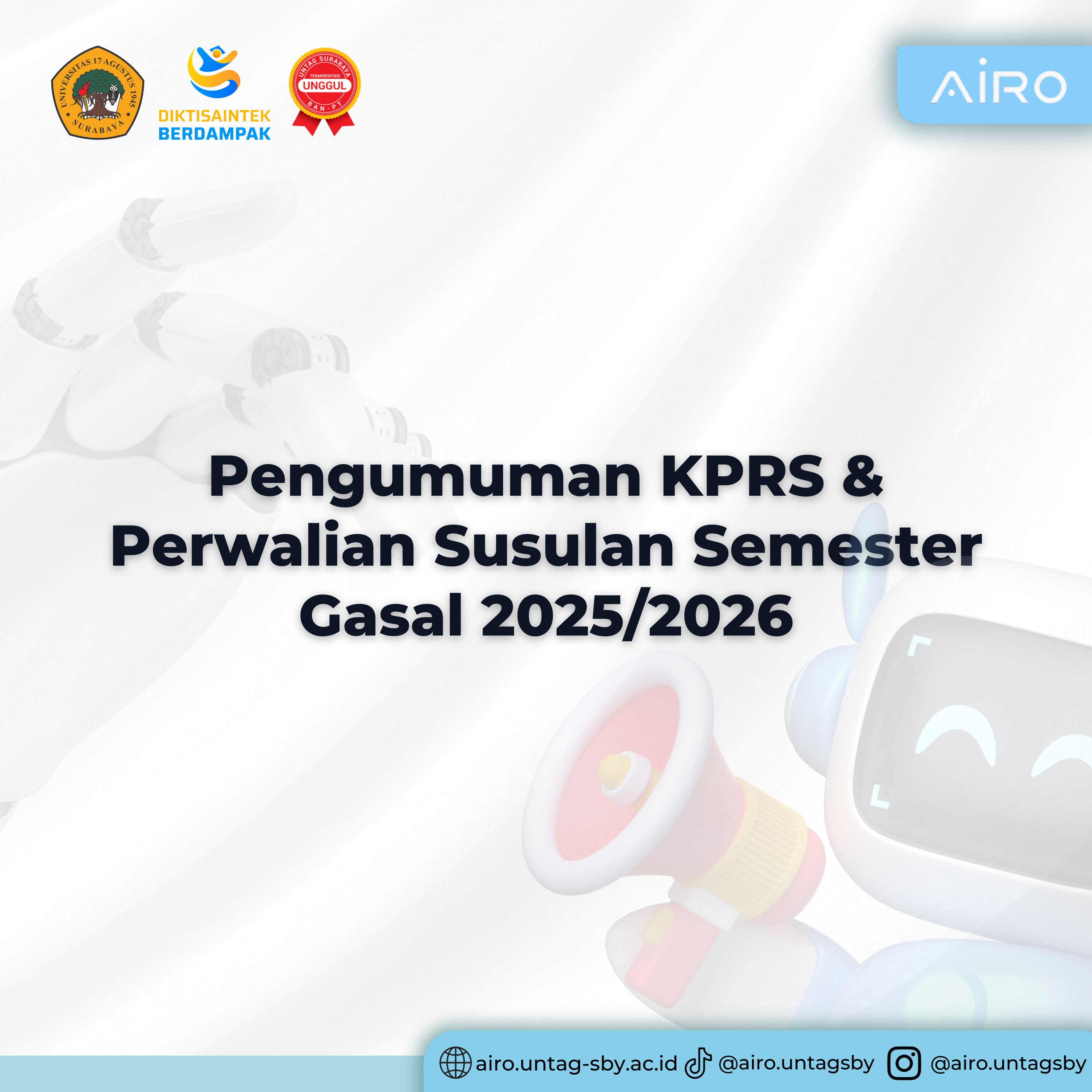 Pengumuman KPRS & Perwalian Susulan Semester Gasal 2025/2026