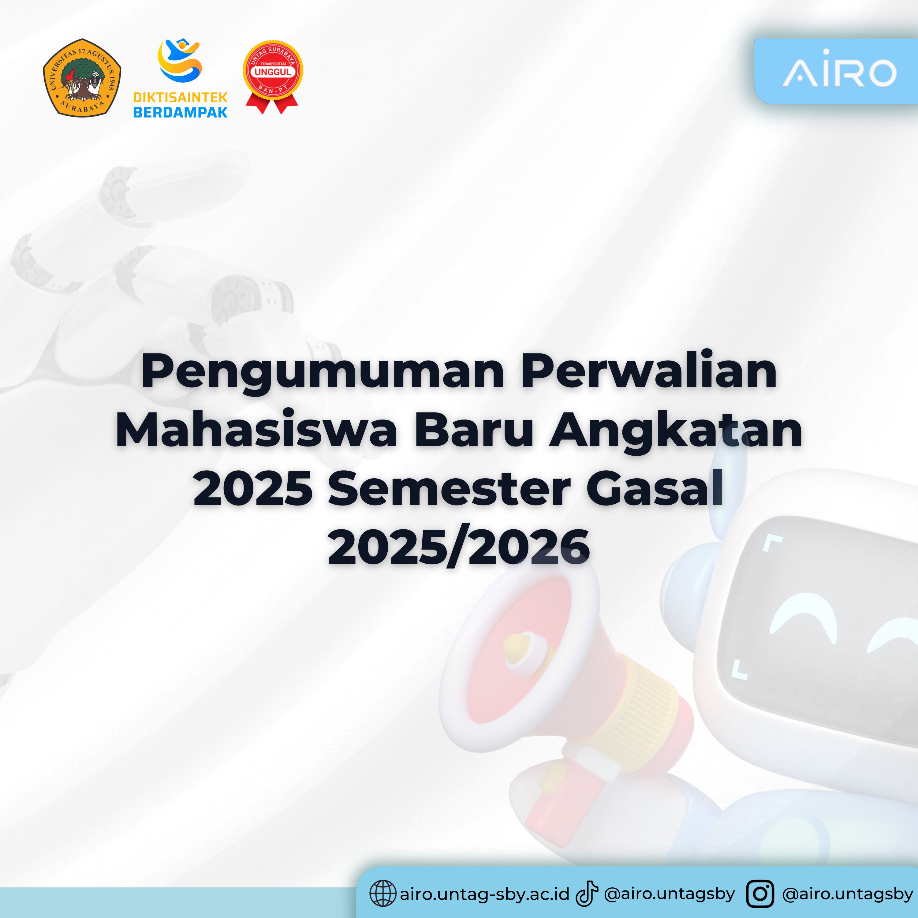 Pengumuman Perwalian Mahasiswa Baru Angkatan 2025 Semester Gasal 2025/2026