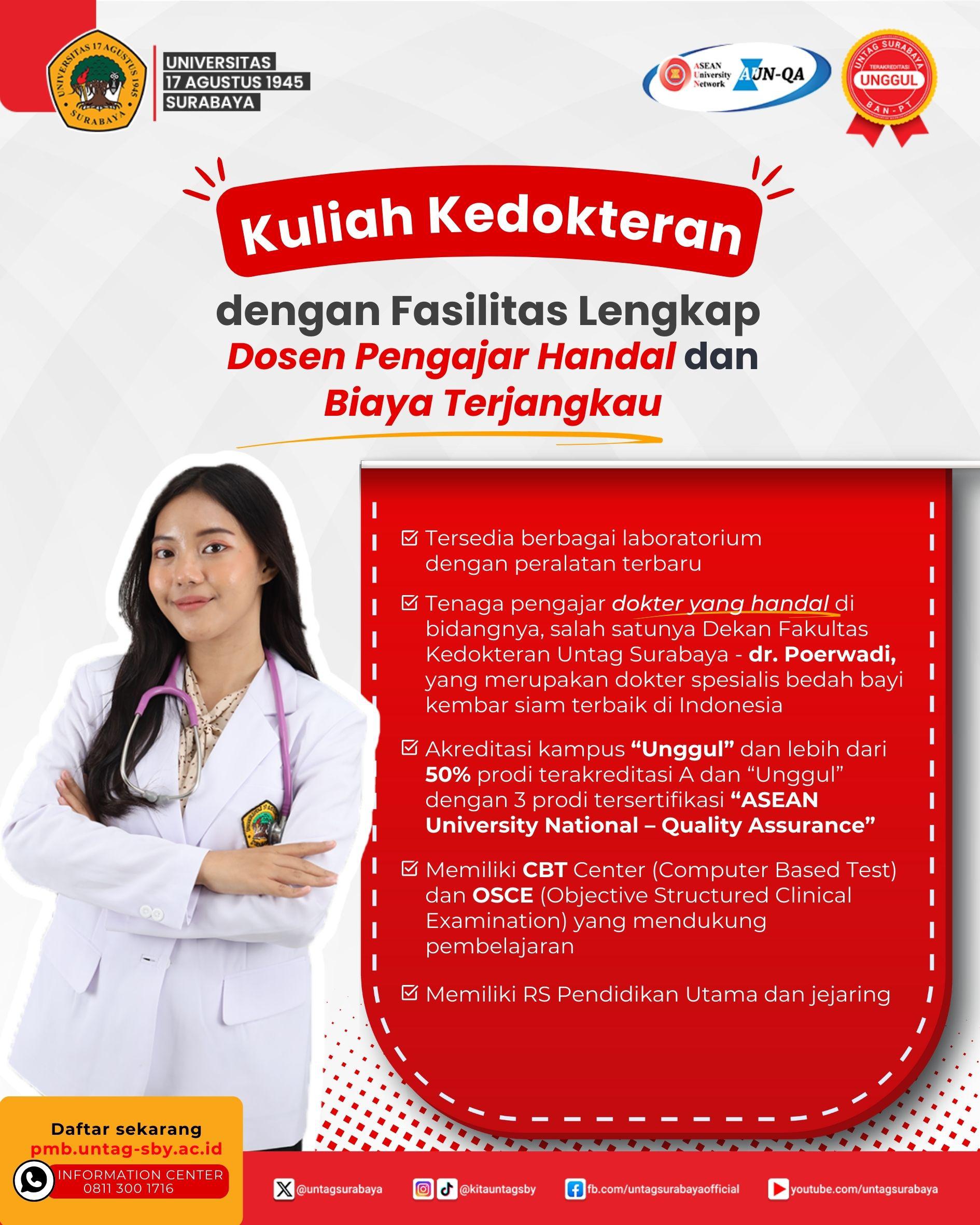 6 HARI LAGI GELOMBANG 1 PENDAFTARAN MAHASISWA BARU UNTAG SURABAYA DITUTUP!