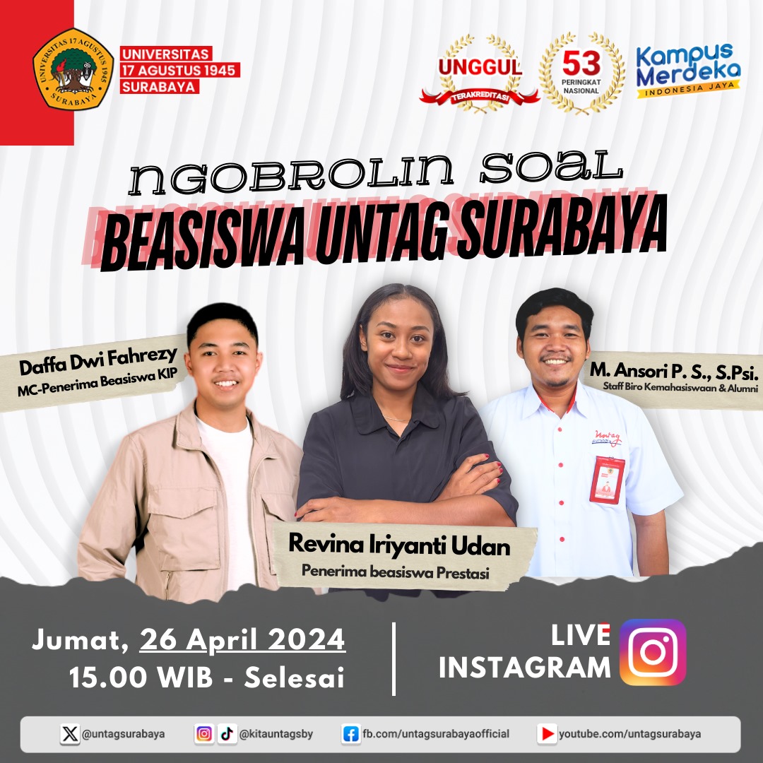 Ngobrolin Soal Beasiswa UNTAG Surabaya