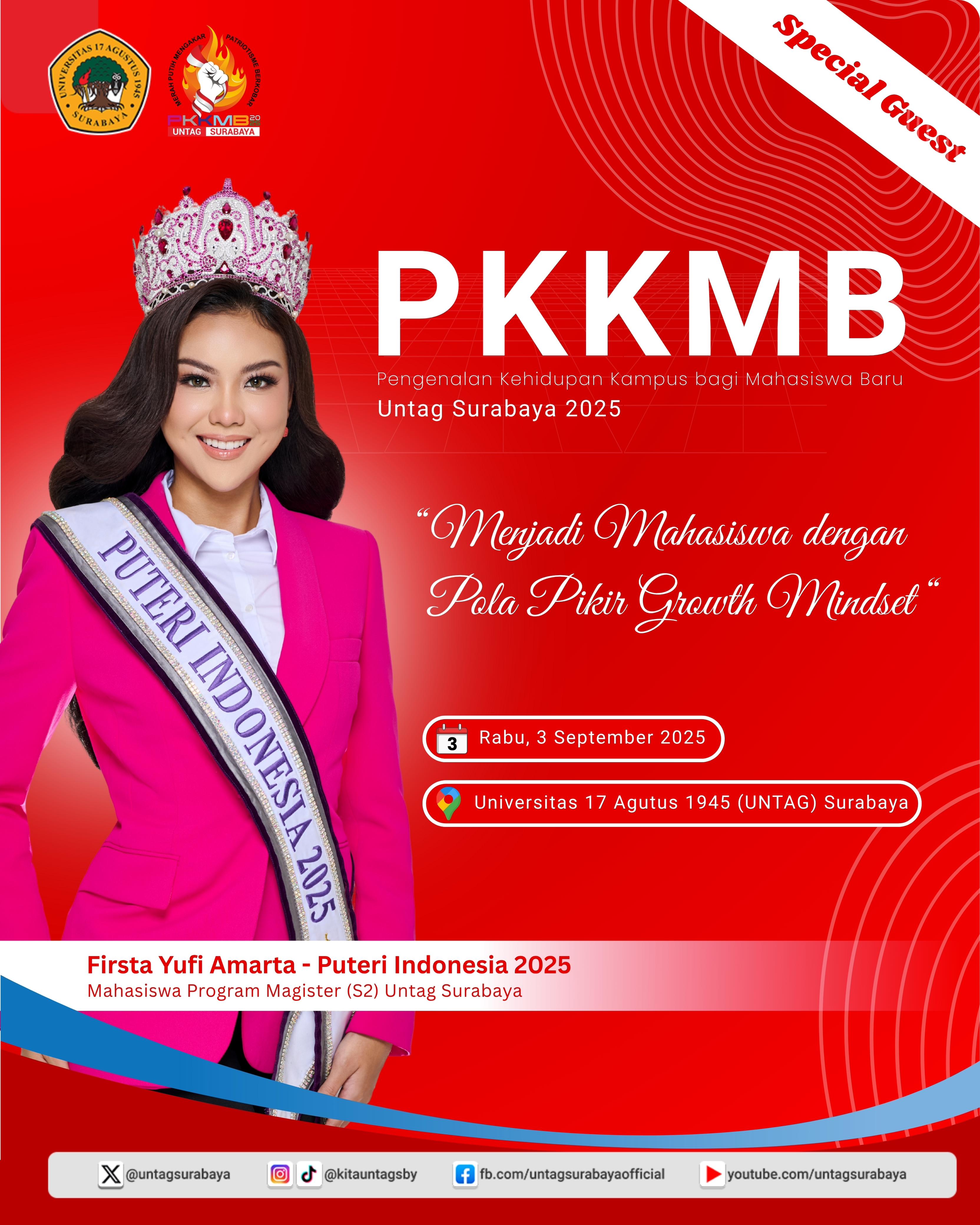 Sahabat Merah Putih! Siap ketemu Firsta Yufi Amarta – Puteri Indonesia 2025